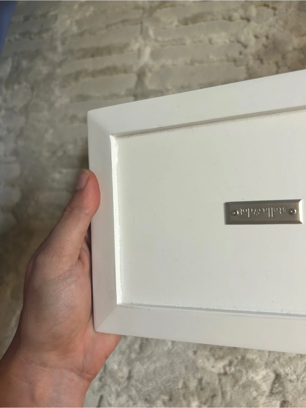 Stella & Dot White Jewelry Ring Box with ring sizers